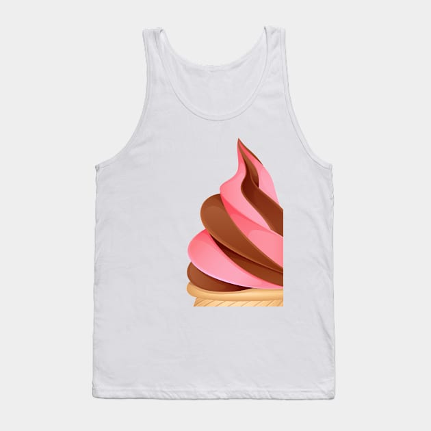 Ice Cream Cone Tank Top by dcohea